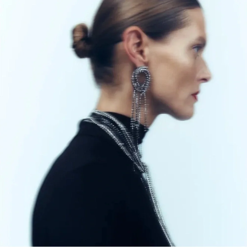 NWT Zara Jewel Strand Earrings - Picture 1 of 9
